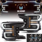 All Led Blackout Headlights Fit Ford F-150 F150 2018-20 Assembly W/animation. Fixed Price $724.99.