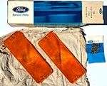 Nos Pair 1965 1966 Ford Pickup Marker Park Lamp Light Lens Amber C5TZ-13208-A. Fixed Price $79.99.