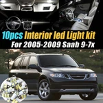 10PC Super White Car Interior Led Light Bulb Kit For 2005-2009 Saab 9-7X. Fixed Price $11.69.