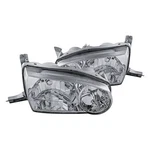 Headlight Set For Toyota Corolla 01-02 Lh Rh Front Factory Halogen 114-58819L. Fixed Price $92.02.