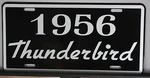 Metal License Plate 1956 Thunderbird T-bird 292 312 Y Block Ford Roadster. Fixed Price $23.90.