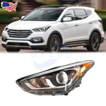 Left Halogen Headlight 92101-4Z500 For Hyundai Santa Fe Sport W/led Bar 2017-18. Fixed Price $289.95.