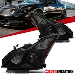 Fit 2008-2013 Infiniti G37 14-15 Q60 Black Smoke Projector Headlights Left+right. Fixed Price $329.99.