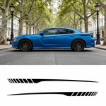 2PCS Black Sport Racing Rear Panel Stripes Decal Sticker For Dodge Charger. Fixed Price $19.79.