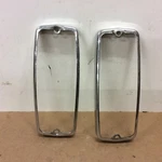 Lucas L677 Set Front Light Lamp Bezel Only Mgb Triumph Spitfire Oem. Fixed Price $19.99.