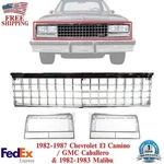 Grille Chrome + Headlight Bezels For 1982-87 Camino /caballero & 82-83 Malibu. Fixed Price $152.01.