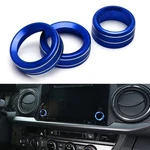 Blue Gps Navigation Screen Volume, Tune Knob Ring Covers For 16-23 Toyota Tacoma. Fixed Price $18.19.