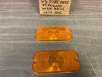1963 Ford Mercury 1964 Fairlane Amber Parking Light Lamp Lenses Pair 425. Fixed Price $15.99.