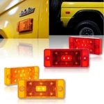 Front & Rear Led Side Marker Light Bulb Lamp Lenses Set 1970-77 Ford Bronco. Fixed Price $123.45.
