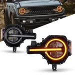 Pair Led Headlights Ford Bronco 2021-2025,W/AMBER White Drl,plug & Play. Fixed Price $435.19.