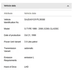 Jaguar 2000-2002 S-type High Mounted Stop Lamp XR832362LEG. Fixed Price $99.99.