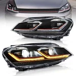 Vland Led Projector Headlights For Volkswagen Golf MK7.5 2017-2021 Red Line. Fixed Price $399.99.