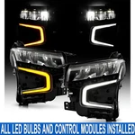 Pair/set Full Led Drl Headlights W/ Bulbs For Chevrolet Tahoe Suburban 2021-2024. Fixed Price $330.99.