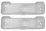 New Trim Parts Clear Parking Light Lens Pair / For 1966-67 Chevy 2 Nova A3046C. Fixed Price $64.99.