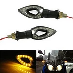 Triangle Amber 12-SMD Led Front/rear Turn Signal Blinker Lights For Motorcycle. Fixed Price $11.09.