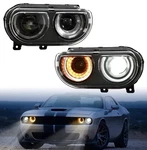 Pair/set Led Drl Halo Projector Headlight W/ Bulb For Dodge Challenger 2015-2023. Fixed Price $199.99.