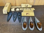3 Vintage Nos 117-C Cab Marker Clearance Lights Chrome Plated Griffin Lamp Co. Fixed Price $169.69.