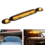 Smoked Lens 3PC Cab Roof Marker Running Lights W/amber Led Lamps For Truck Suv. Fixed Price $49.09.