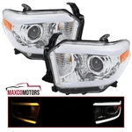 Projector Headlights Fit 2014-2021 Toyota Tundra Oe Style Drl Sequential Bar. Fixed Price $236.49.